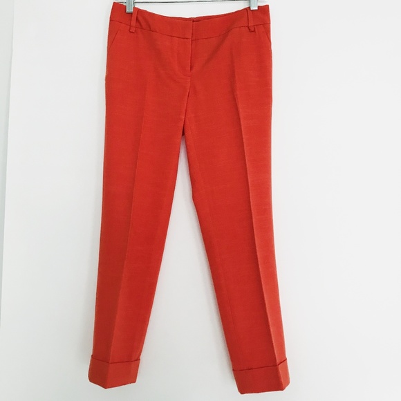 The Limited Pants - The Limited Orange Cropped Ankle Pants